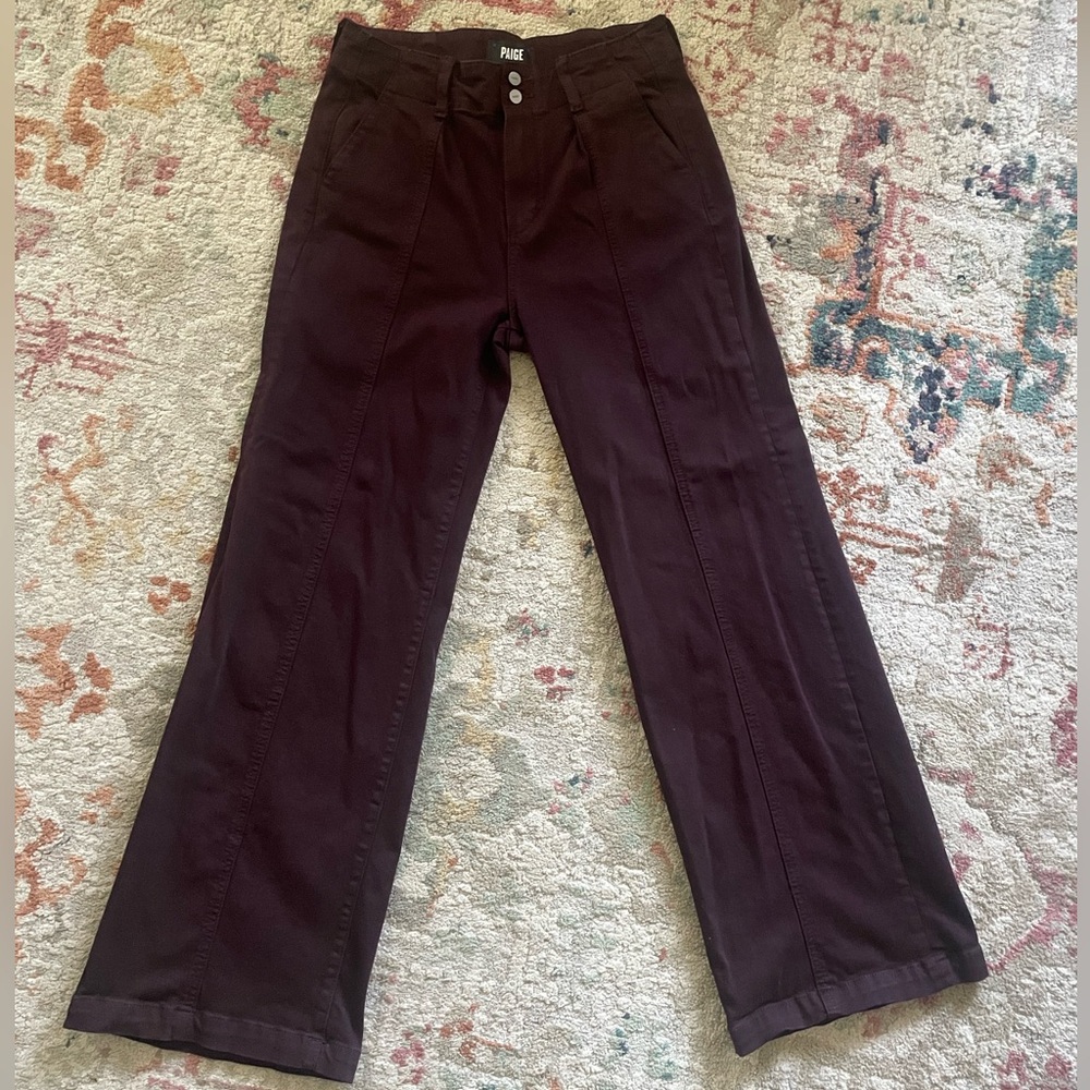 PAIGE Women's Brooklyn Wide-Leg Stretch-Denim Blend Jeans Size 28